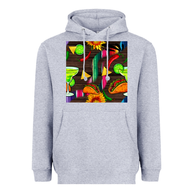 Margarita And Taco Seamless Pattern Heavyweight Hoodie by BundleAndBundleShop | Teevron