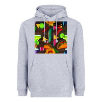Heather Grey margarita and taco seamless pattern Heavyweight Hoodie - BundleAndBundleShop