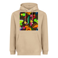 Mushroom margarita and taco seamless pattern Heavyweight Hoodie - BundleAndBundleShop