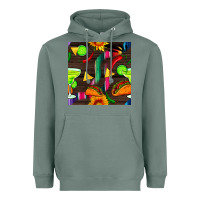 Sage margarita and taco seamless pattern Heavyweight Hoodie - BundleAndBundleShop