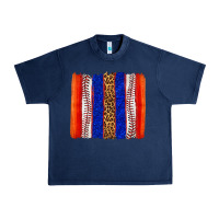 Navy baseball brush strokes Urban Heavy Tee - texasbilliewilder