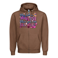 Chestnut why fall in love when you can fall asleep Zipper Hoodie - OliviaCreatesArt