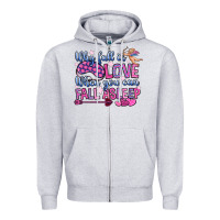 Heather Grey why fall in love when you can fall asleep Zipper Hoodie - OliviaCreatesArt