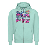 Seafoam why fall in love when you can fall asleep Zipper Hoodie - OliviaCreatesArt