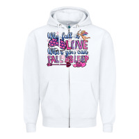 White why fall in love when you can fall asleep Zipper Hoodie - OliviaCreatesArt