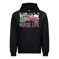 Black Nurse Life Truck Urban Hoodie - BundleAndBundleShop