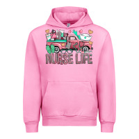 Fuchsia Pink Nurse Life Truck Urban Hoodie - BundleAndBundleShop