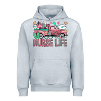 Heather Grey Nurse Life Truck Urban Hoodie - BundleAndBundleShop