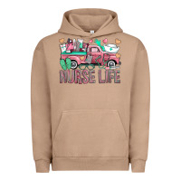 Pigment Burro Nurse Life Truck Urban Hoodie - BundleAndBundleShop