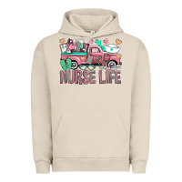 Pigment French Oak Nurse Life Truck Urban Hoodie - BundleAndBundleShop