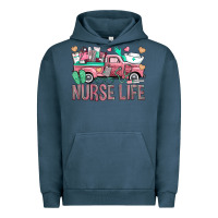 Pigment Midnight Navy Nurse Life Truck Urban Hoodie - BundleAndBundleShop