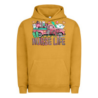 Pigment Peanut Butter Nurse Life Truck Urban Hoodie - BundleAndBundleShop