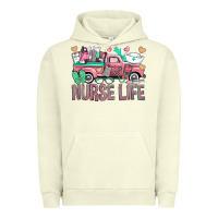 Pigment Pistachio Nurse Life Truck Urban Hoodie - BundleAndBundleShop
