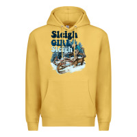 Antique Gold sleigh girl sleigh skeleton Premium Hoodie - NancyCooperArtShop