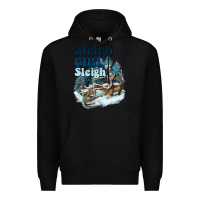 Black sleigh girl sleigh skeleton Premium Hoodie - NancyCooperArtShop
