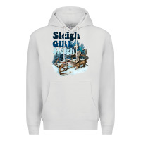 Dove Grey sleigh girl sleigh skeleton Premium Hoodie - NancyCooperArtShop