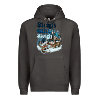 Smoke sleigh girl sleigh skeleton Premium Hoodie - NancyCooperArtShop