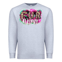 Heather Grey fur mama Premium Sweatshirt - NancyCooperArtShop
