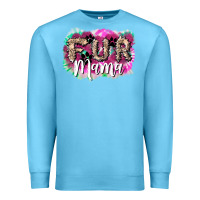 Ocean Blue fur mama Premium Sweatshirt - NancyCooperArtShop