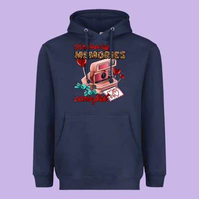 Valentines Day Memories Come First Heavyweight Hoodie Designed By Adodesignshop