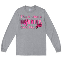 Heather Grey This Is What a Warrior Looks Like Long Sleeve Tee - texasbilliewilder