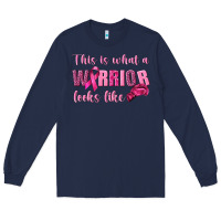 Navy This Is What a Warrior Looks Like Long Sleeve Tee - texasbilliewilder
