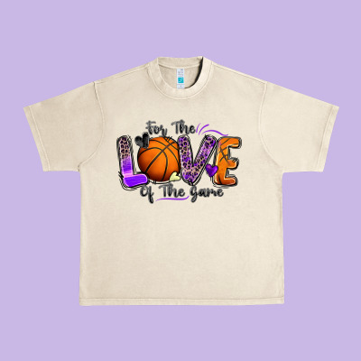 For The Love Of The Game Basketball Urban Heavy Tee Designed By Zillion Design Studio