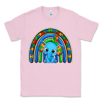 Bubblegum Pink autism elephant rainbow Classic Tee - Zillion Design Studio