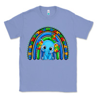 Colony Blue autism elephant rainbow Classic Tee - Zillion Design Studio