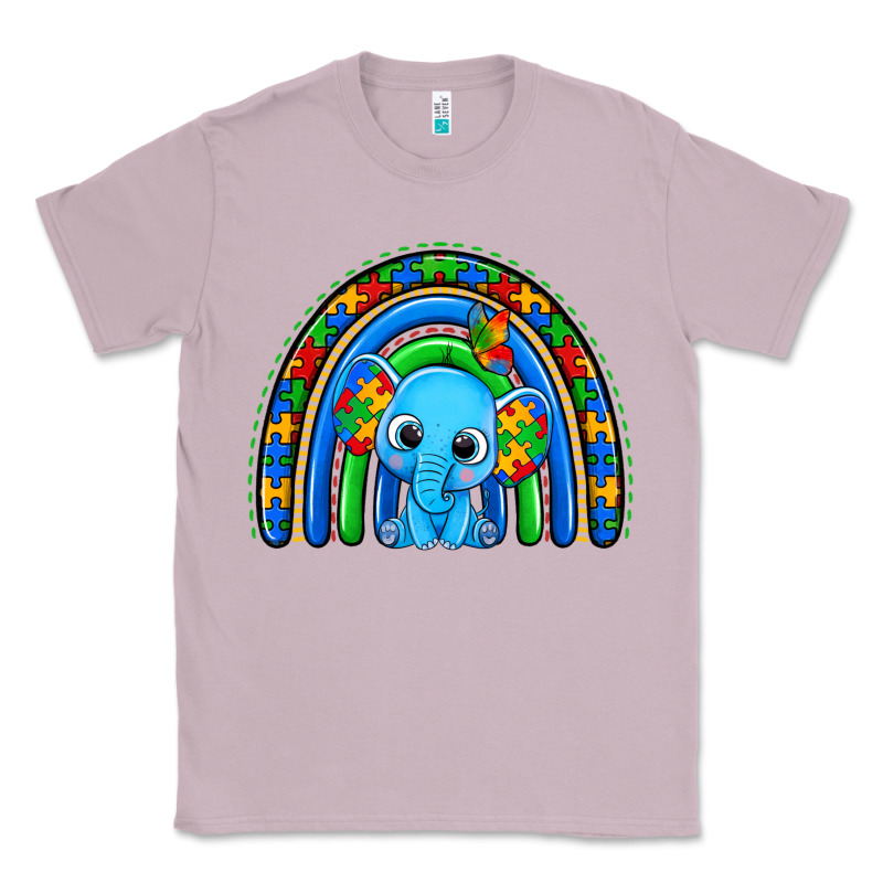 Autism Elephant Rainbow Classic Tee by Zillion Design Studio | Teevron