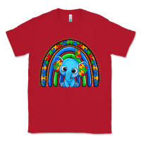 Red autism elephant rainbow Classic Tee - Zillion Design Studio