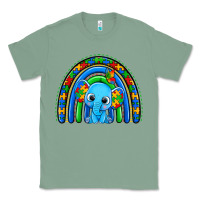 Sage autism elephant rainbow Classic Tee - Zillion Design Studio
