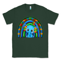 Sports Green autism elephant rainbow Classic Tee - Zillion Design Studio