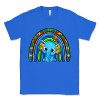 True Royal autism elephant rainbow Classic Tee - Zillion Design Studio