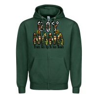 Sports Green boy nana from son up to son down Zipper Hoodie - CowhideDigitalArt