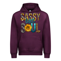 Mauve Wine Sassy Little Soul Urban Hoodie - BundleAndBundleShop