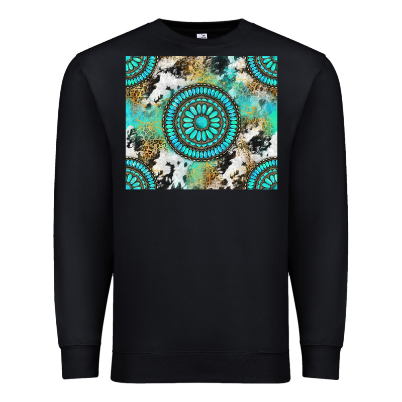 Gemstone Leopard Cowhide Premium Sweatshirt by NancyCooperArtShop | Teevron