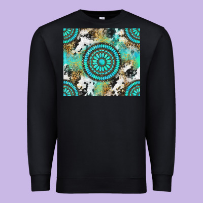 Gemstone Leopard Cowhide Premium Sweatshirt Designed By Nancycooperartshop