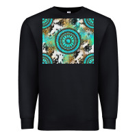 Black gemstone leopard cowhide Premium Sweatshirt - NancyCooperArtShop
