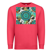 Cardinal gemstone leopard cowhide Premium Sweatshirt - NancyCooperArtShop