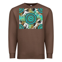 Chestnut gemstone leopard cowhide Premium Sweatshirt - NancyCooperArtShop