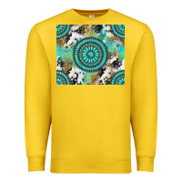 Lemon gemstone leopard cowhide Premium Sweatshirt - NancyCooperArtShop