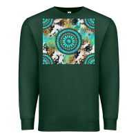 Sports Green gemstone leopard cowhide Premium Sweatshirt - NancyCooperArtShop