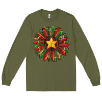 Army Green christmas sunflower Long Sleeve Tee - RanaPortraitStore
