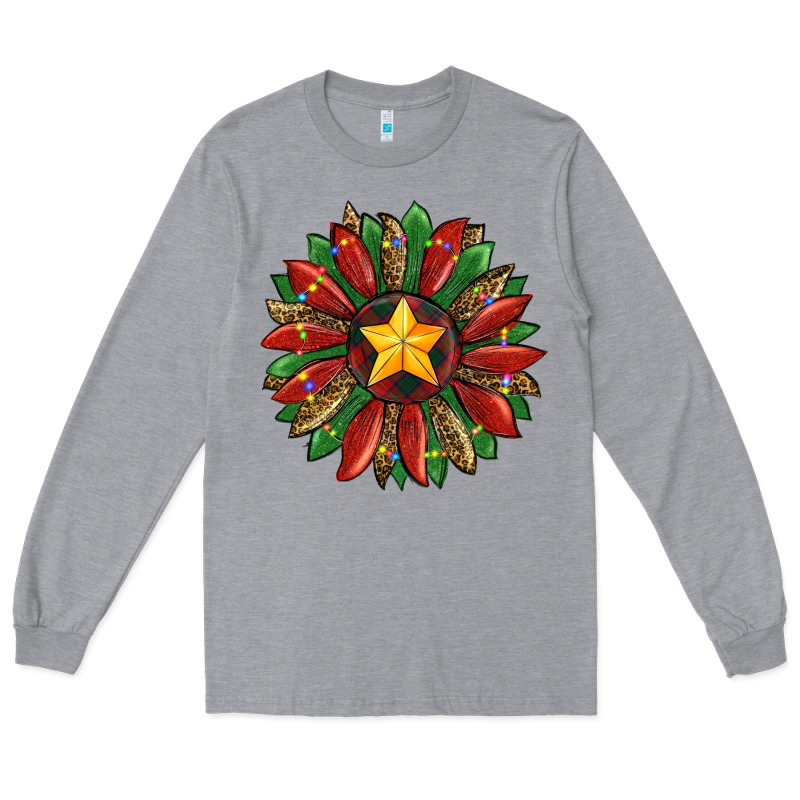 Christmas Sunflower Long Sleeve Tee by RanaPortraitStore | Teevron