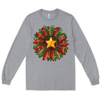 Heather Grey christmas sunflower Long Sleeve Tee - RanaPortraitStore