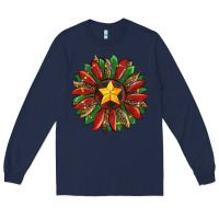 Navy christmas sunflower Long Sleeve Tee - RanaPortraitStore