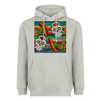 Moon Dust sugar skull seamless pattern Heavyweight Hoodie - BundleAndBundleShop
