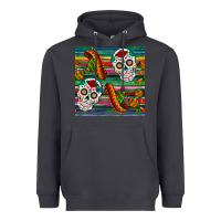 Smoke sugar skull seamless pattern Heavyweight Hoodie - BundleAndBundleShop