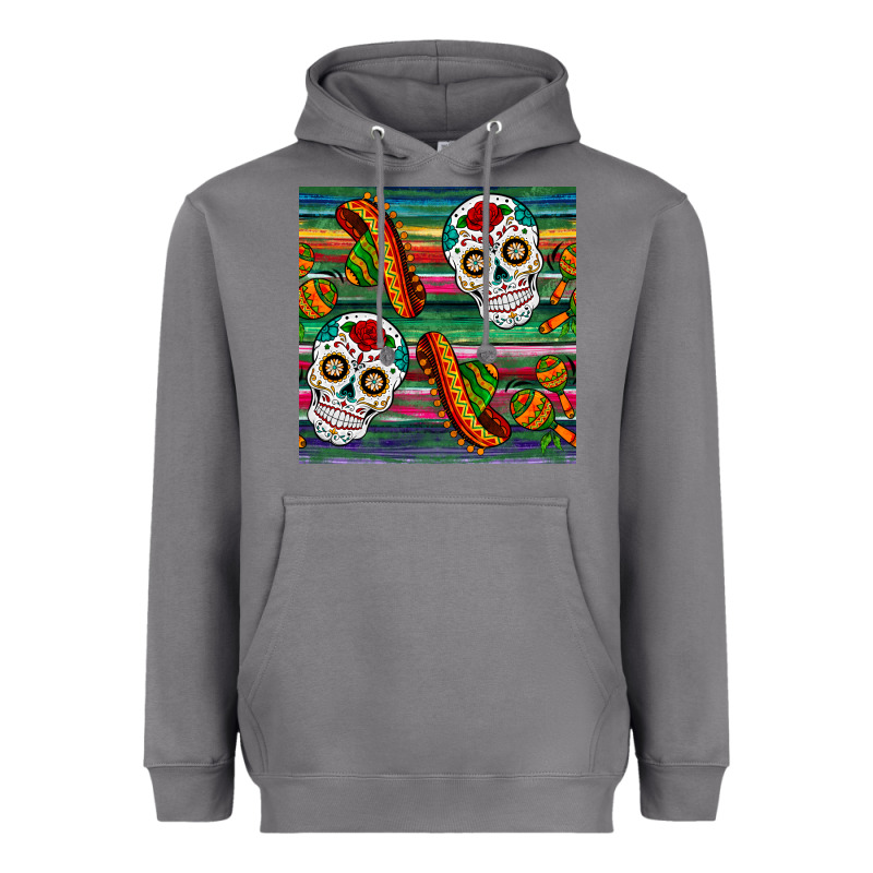 Sugar Skull Seamless Pattern Heavyweight Hoodie by BundleAndBundleShop | Teevron